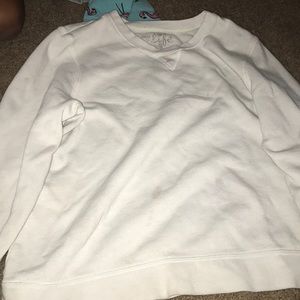 White long sleeve warm shirt.